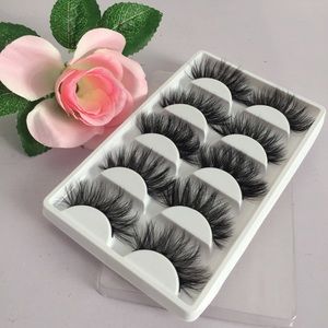Long 22mm Thick 3D Mink Lashes 5 Pairs